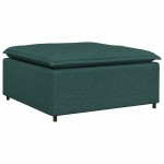 vidaXL Canapea modulară cu taburet și perne, verde închis vidaXL Canapea modulară cu taburet și perne, verde închis