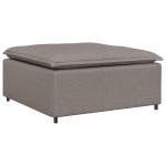vidaXL Canapea modulară cu taburet și perne, gri taupe vidaXL Canapea modulară cu taburet și perne, gri taupe
