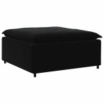 vidaXL Canapea modulară cu taburet și perne, negru