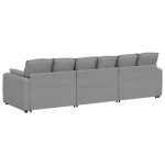 vidaXL Canapea modulară cu perne, gri deschis vidaXL Canapea modulară cu perne, gri deschis