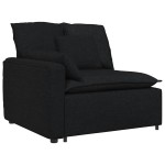 vidaXL Canapea modulară cu perne, negru vidaXL Canapea modulară cu perne, negru