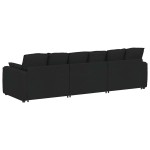 vidaXL Canapea modulară cu perne, negru vidaXL Canapea modulară cu perne, negru