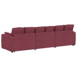 vidaXL Canapea modulară cu perne, roșu vin vidaXL Canapea modulară cu perne, roșu vin