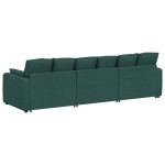 vidaXL Canapea modulară cu perne, verde închis vidaXL Canapea modulară cu perne, verde închis