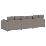 vidaXL Canapea modulară cu perne, gri taupe