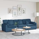 vidaXL Canapea modulară cu perne, albastru vidaXL Canapea modulară cu perne, albastru