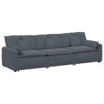 vidaXL Canapea modulară cu perne Gri închis vidaXL Canapea modulară cu perne Gri închis