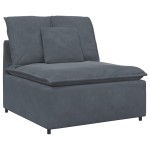 vidaXL Canapea modulară cu perne Gri închis vidaXL Canapea modulară cu perne Gri închis