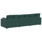 vidaXL Canapea modulară cu perne, verde închis vidaXL Canapea modulară cu perne, verde închis