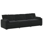 vidaXL Canapea modulară cu perne, negru vidaXL Canapea modulară cu perne, negru