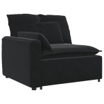 vidaXL Canapea modulară cu perne, negru vidaXL Canapea modulară cu perne, negru