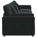 vidaXL Canapea modulară cu perne, negru vidaXL Canapea modulară cu perne, negru