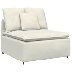 vidaXL Canapea modulară cu perne, crem vidaXL Canapea modulară cu perne, crem