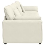 vidaXL Canapea modulară cu perne, crem vidaXL Canapea modulară cu perne, crem