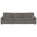vidaXL Canapea modulară cu perne, gri deschis vidaXL Canapea modulară cu perne, gri deschis