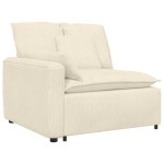 vidaXL Canapea modulară cu perne, crem vidaXL Canapea modulară cu perne, crem