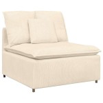 vidaXL Canapea modulară cu perne, crem vidaXL Canapea modulară cu perne, crem