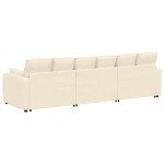 vidaXL Canapea modulară cu perne, crem vidaXL Canapea modulară cu perne, crem