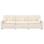 vidaXL Canapea modulară cu perne, crem vidaXL Canapea modulară cu perne, crem