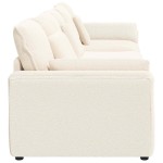 vidaXL Canapea modulară cu perne, crem vidaXL Canapea modulară cu perne, crem
