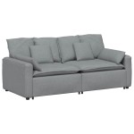 vidaXL Canapea modulară cu perne, gri deschis vidaXL Canapea modulară cu perne, gri deschis