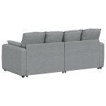 vidaXL Canapea modulară cu perne, gri deschis vidaXL Canapea modulară cu perne, gri deschis