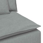 vidaXL Canapea modulară cu perne, gri deschis vidaXL Canapea modulară cu perne, gri deschis