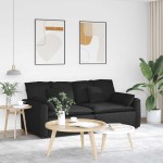 vidaXL Canapea modulară cu perne, negru vidaXL Canapea modulară cu perne, negru