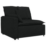 vidaXL Canapea modulară cu perne, negru vidaXL Canapea modulară cu perne, negru