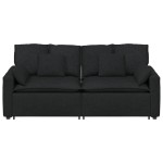 vidaXL Canapea modulară cu perne, negru vidaXL Canapea modulară cu perne, negru