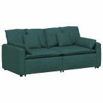 vidaXL Canapea modulară cu perne, verde închis vidaXL Canapea modulară cu perne, verde închis