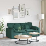vidaXL Canapea modulară cu perne, verde închis vidaXL Canapea modulară cu perne, verde închis