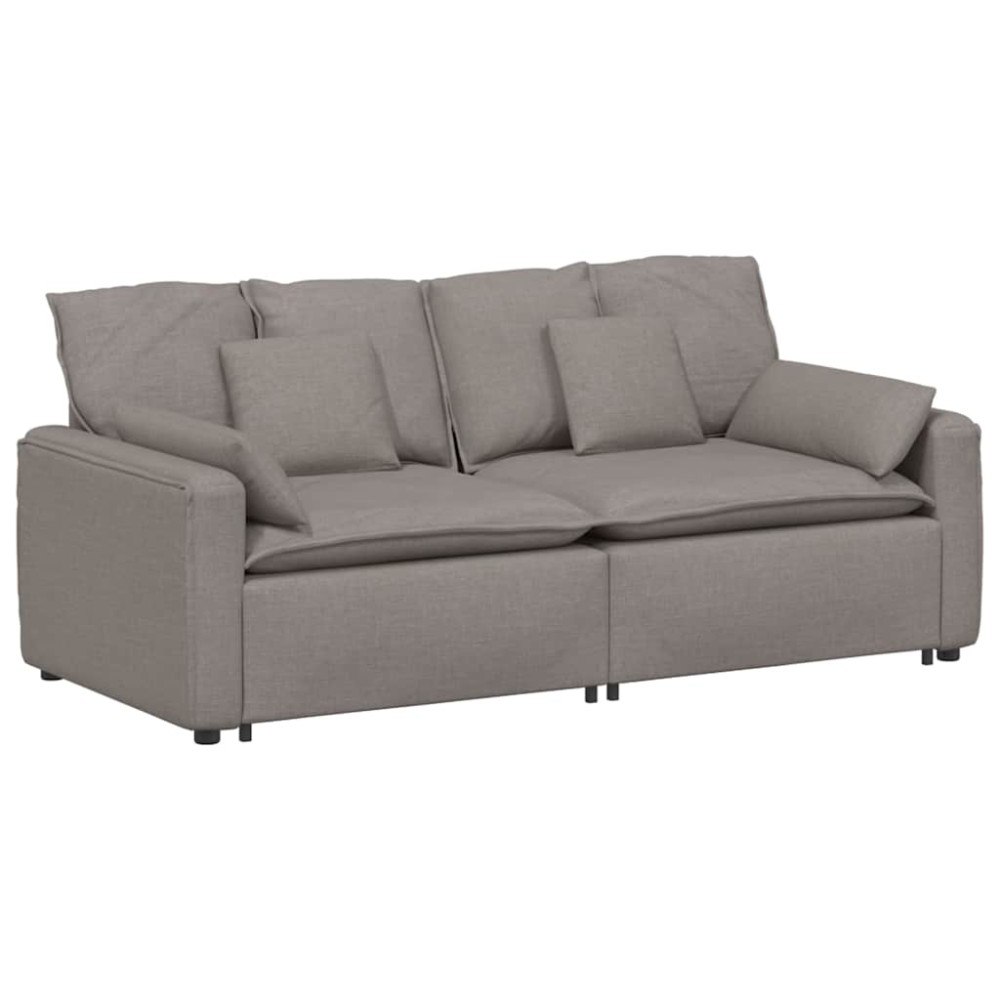 vidaXL Canapea modulară cu perne, gri taupe