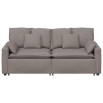 vidaXL Canapea modulară cu perne, gri taupe vidaXL Canapea modulară cu perne, gri taupe
