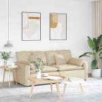 vidaXL Canapea modulară cu perne, crem vidaXL Canapea modulară cu perne, crem