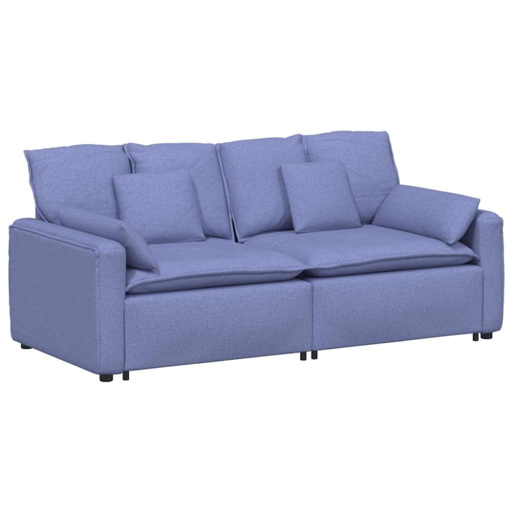 vidaXL Canapea modulară cu perne, albastru jeans