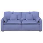 vidaXL Canapea modulară cu perne, albastru jeans vidaXL Canapea modulară cu perne, albastru jeans