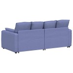vidaXL Canapea modulară cu perne, albastru jeans vidaXL Canapea modulară cu perne, albastru jeans