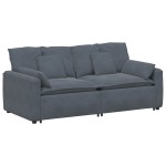 vidaXL Canapea modulară cu perne Gri închis vidaXL Canapea modulară cu perne Gri închis