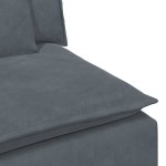 vidaXL Canapea modulară cu perne Gri închis vidaXL Canapea modulară cu perne Gri închis
