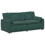 vidaXL Canapea modulară cu perne, verde închis vidaXL Canapea modulară cu perne, verde închis