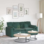 vidaXL Canapea modulară cu perne, verde închis vidaXL Canapea modulară cu perne, verde închis
