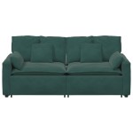 vidaXL Canapea modulară cu perne, verde închis vidaXL Canapea modulară cu perne, verde închis
