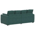 vidaXL Canapea modulară cu perne, verde închis vidaXL Canapea modulară cu perne, verde închis