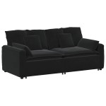 vidaXL Canapea modulară cu perne, negru vidaXL Canapea modulară cu perne, negru