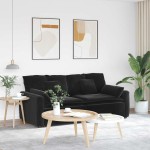 vidaXL Canapea modulară cu perne, negru vidaXL Canapea modulară cu perne, negru