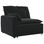 vidaXL Canapea modulară cu perne, negru vidaXL Canapea modulară cu perne, negru
