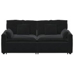 vidaXL Canapea modulară cu perne, negru vidaXL Canapea modulară cu perne, negru