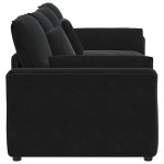 vidaXL Canapea modulară cu perne, negru vidaXL Canapea modulară cu perne, negru