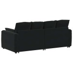 vidaXL Canapea modulară cu perne, negru vidaXL Canapea modulară cu perne, negru
